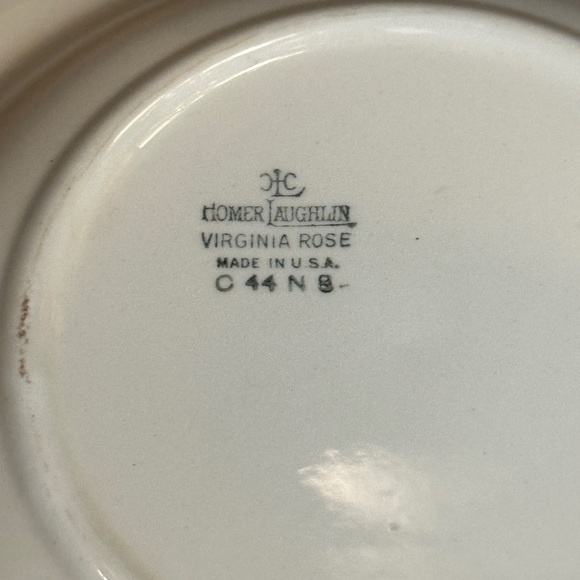 Homer Laughlin Virginia Rose bowls (2) see pics E45 N8 E44 N8 - Picture 9 of 9